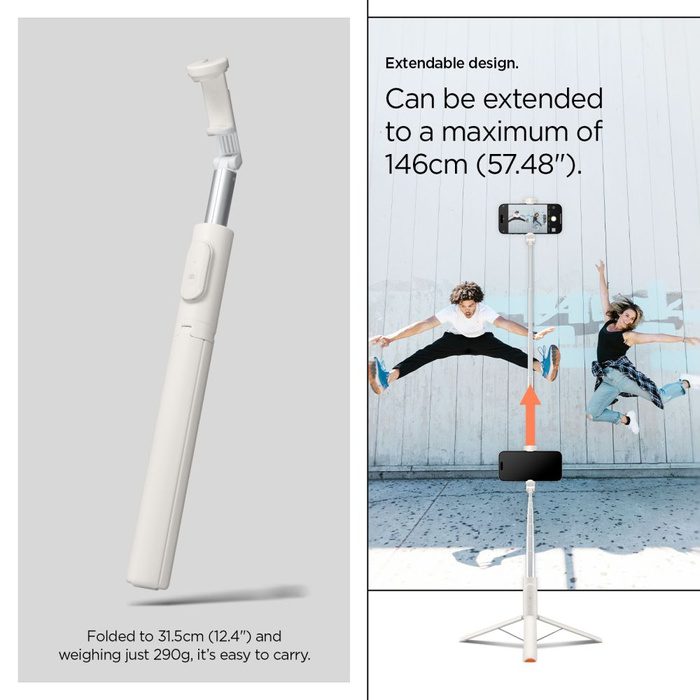 SELFIE STICK SPIGEN S541W BLUETOOTH TRIPOD DUNE BEIGE