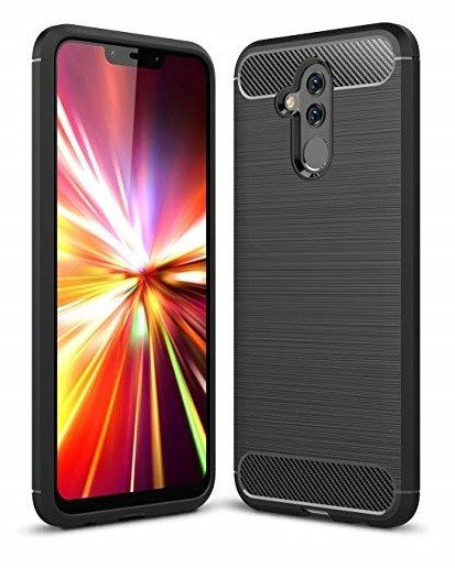 Pokrowiec Etui Huawei Mate 20 Lite Carbon Silikon