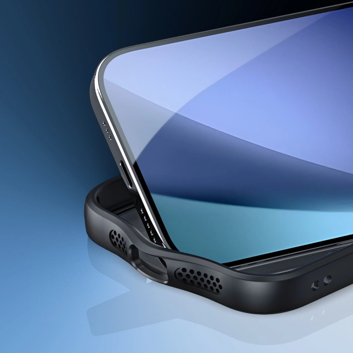 Etui Dux Ducis Aimo Mag z pierścieniem magnetycznym na iPhone 17 - czarne