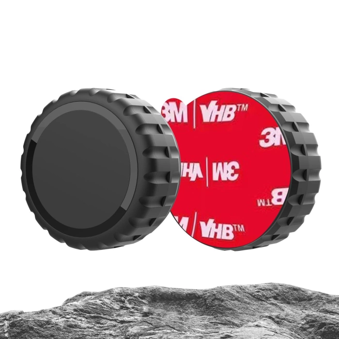 Etui na Apple AirTag zakręcane, wodoodporne, samoprzylepne - czarne - 4 sztuki