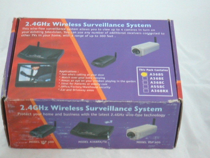 Transmiter Video bezprzewodowy 2,4GHz Wireless A368S