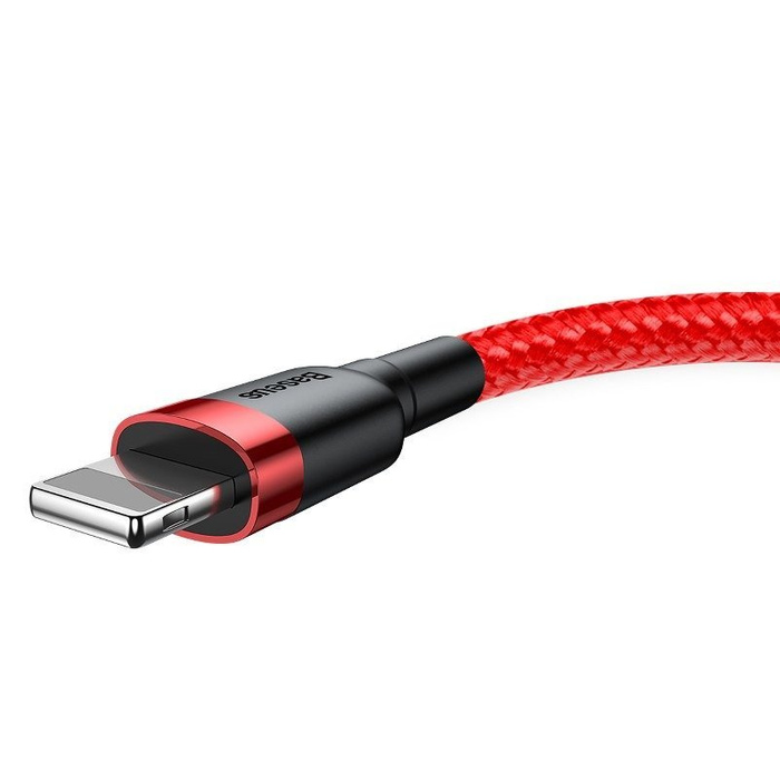 Kabel BASEUS Lightning USB Cafule 2.4A 1m czerwony