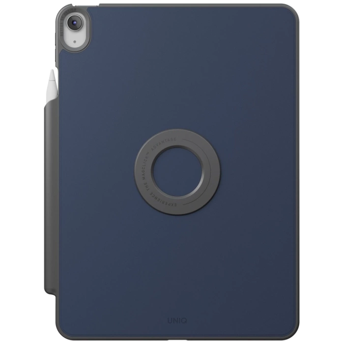 Etui UNIQ Rovus Snapmount Magnetic 360   Rotating Detachable do iPad Air 11" (M2/M3) / iPad Air 10.9" (2022/2020) granatowy