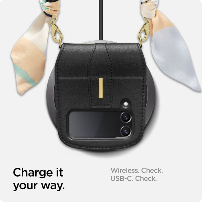 Etui Spigen Lienar Calin Galaxy Z Flip 4 Black