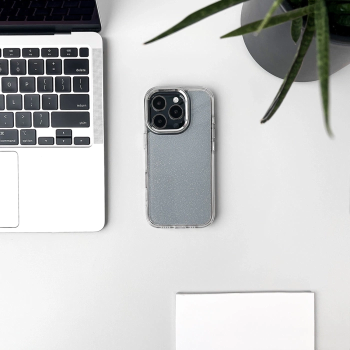 Etui Wozinsky Glitter Case na Samsung Galaxy S25 - przezroczyste z brokatem