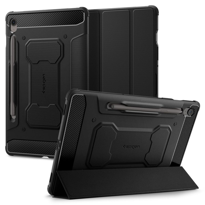 ETUI SPIGEN SAMSUNG GALAXY TAB S9 11.0 / S10 FE 10.9 X710 / X716B / X520 / X526 RUGGED ARMOR ”PRO” CZARNE