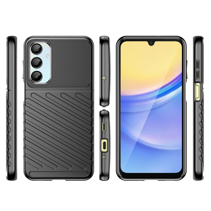 Etui Thunder Case na Samsung Galaxy A26 silikonowy pancerny pokrowiec - czarne