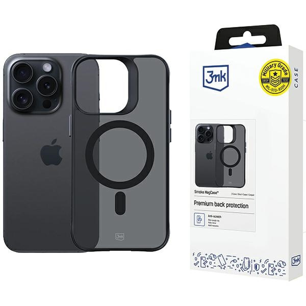 Etui 3MK Smoke MagCase iPhone 15 Pro 6.1"