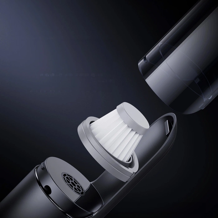 Bezprzewodowy odkurzacz samochodowy Baseus A0 Pro 4000Pa HEPA - czarny