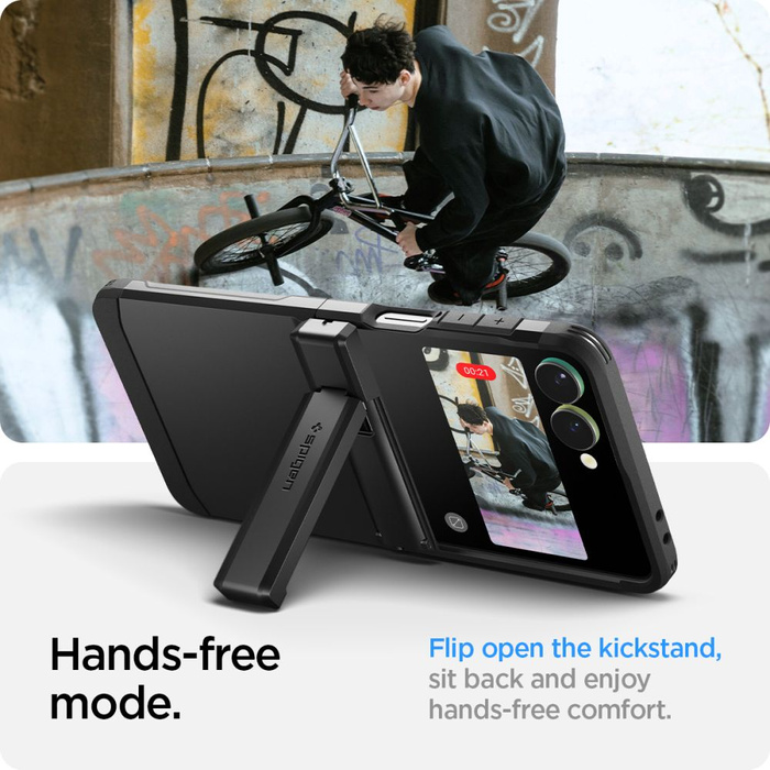 ETUI SPIGEN SAMSUNG GALAXY Z FLIP 7 TOUGH ARMOR PRO MAG MAGSAFE CZARNE