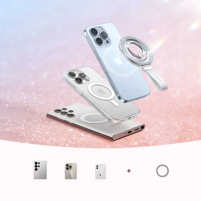 Uchwyt Joyroom JR-ZS425 ring magnetyczny - biały