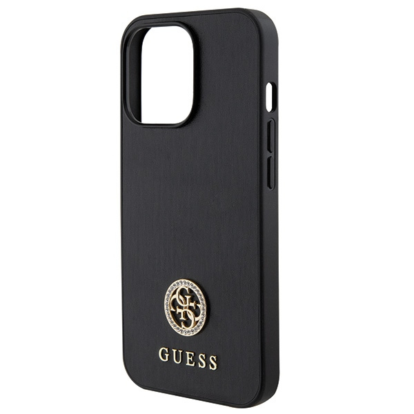 Etui Guess GUHCP13LPS4DGPK iPhone 13 Pro 6.1" czarny/black hardcase Strass Metal Logo Case