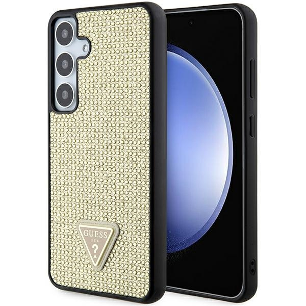 Etui Guess GUHCS24SHDGPPD S24 S921 złoty/gold hardcase Rhinestone Triangle Case
