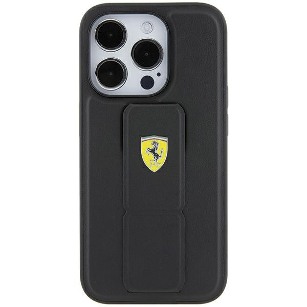 Ferrari Fehcp15xgspsik Iphone 15 Pro Max 6.7" Czarny/black Hardcase Grip Stand