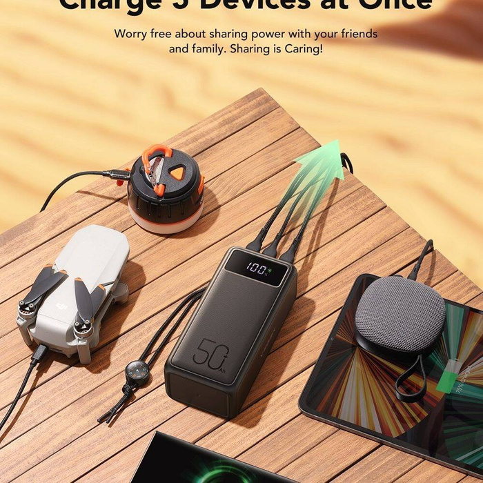 VEGER powerbank 56000 mAh PD QC3.0 5A 130W Tank Boost (W5001C) czarny