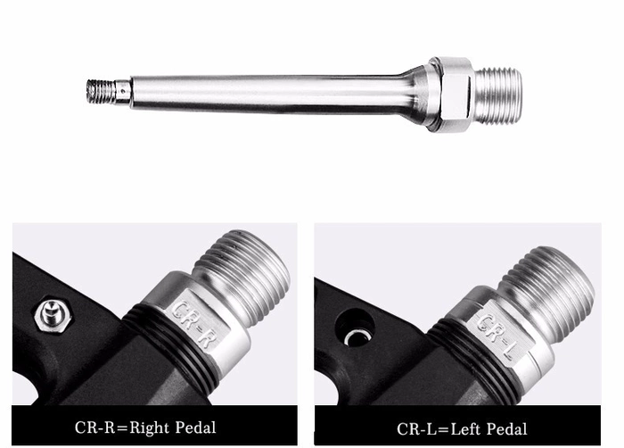 Zestaw pedałów rowerowych Rockbros 2017-12CBK z nylonu - czarny