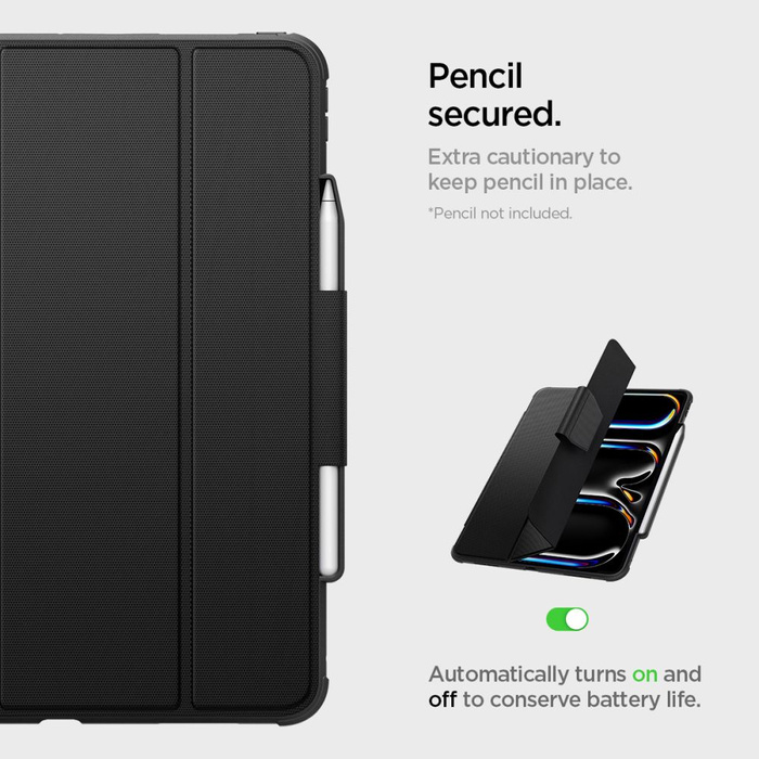 ETUI SPIGEN RUGGED ARMOR ”PRO” IPAD PRO 13 7 / 2024 BLACK