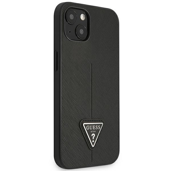 Etui GUESS Apple iPhone 14 Plus Saffiano Triangle Logo Czarny Hardcase