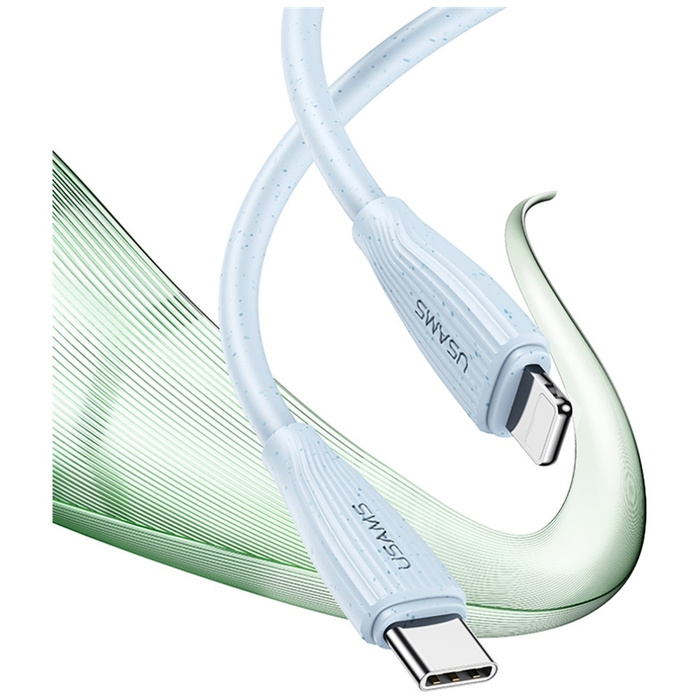Kabel USAMS Green Series SJ717 30W USB-C do Lightning 1m różowy