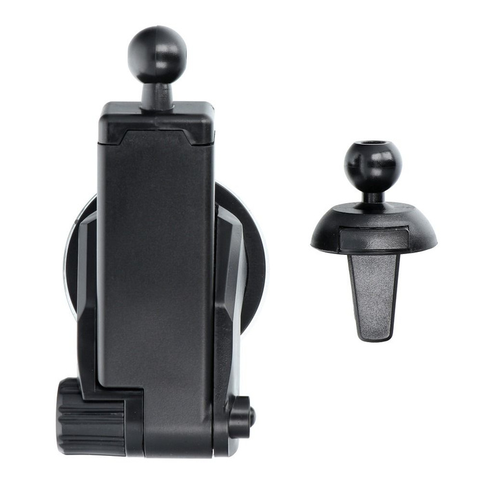 Uchwyt na telefon do samochodu indukcyjny automatyczny Forcell F-Grip HS1 Qi 15W do szyby / kratki czerwony