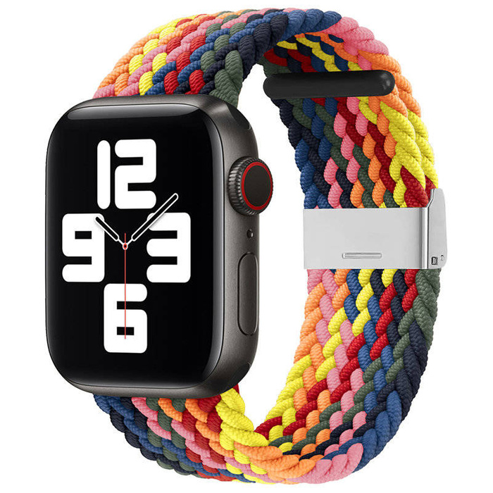 Strap Fabric opaska do Watch 7 / 6 / SE / 5 / 4 / 3 / 2 (45mm / 44mm / 42mm) pleciony materiałowy pasek bransoletka do zegarka wzór 1