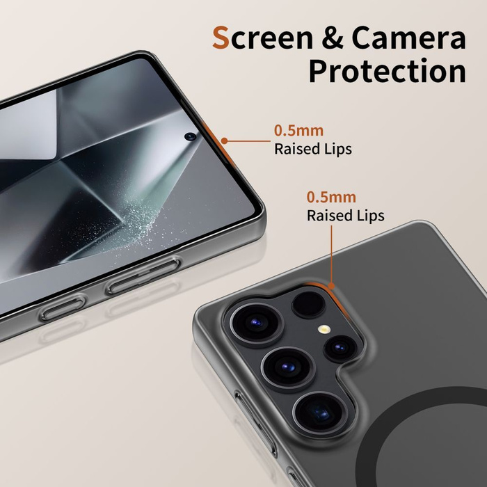 Etui TECH-PROTECT MAGSLIM MAGSAFE GALAXY S25 EDGE MATTE/BLACK