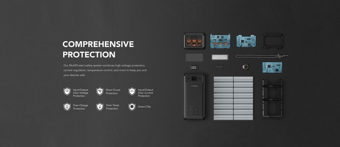 VEGER powerbank 50000 mAh PD QC3.0 5A 22,5W Tank Lite (W5001) czarny