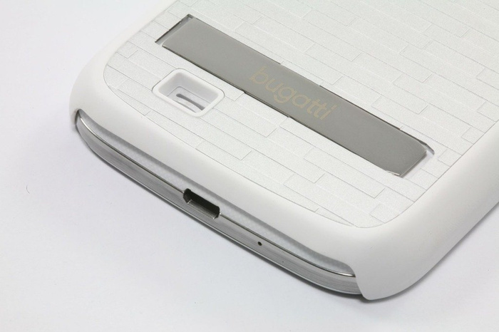 Etui BUGATTI Cliponcover Samsung Galaxy S4 Biały