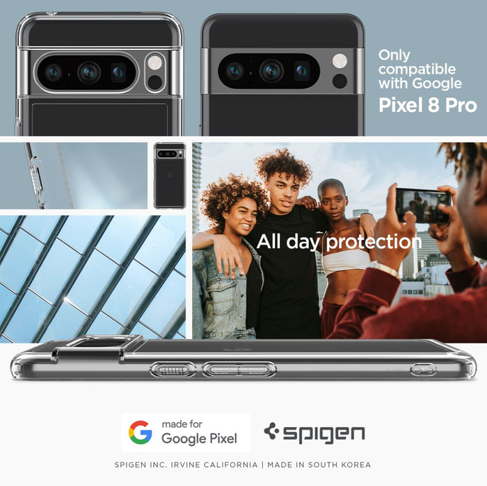 Etui Spigen Ultra Hybrid Google Pixel 8 Pro Crystal Clear Case