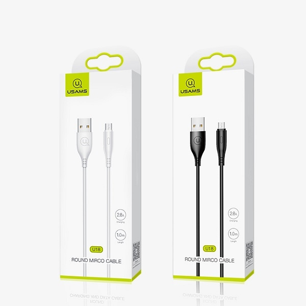 Kabel USAMS MicroUSB 2A Fast Charge 1m Czarny