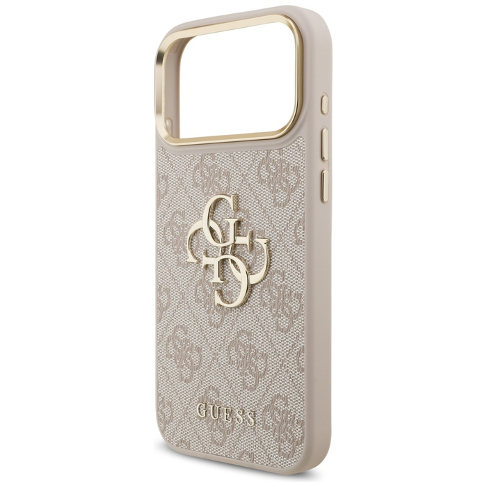 Etui Guess 4G Big 4G Classic Logo Big    Strap Metal Buttons do iPhone 17 Pro Max różowy