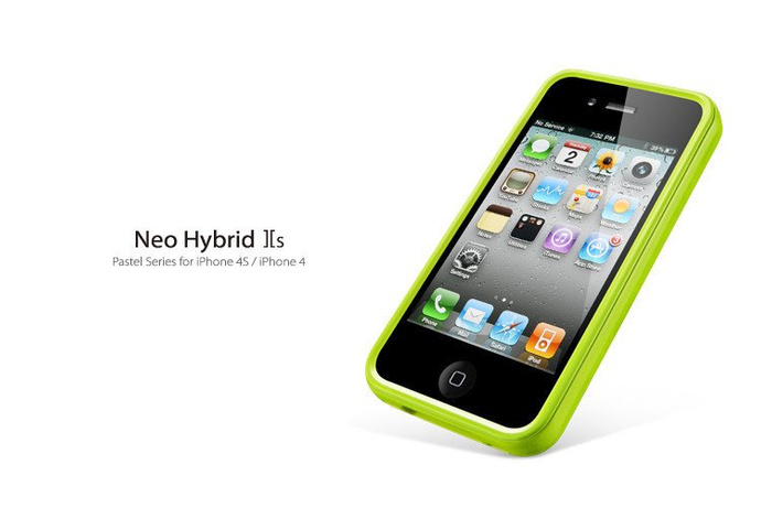 Etui SPIGEN iPhone 4 4S Neo Hybrid 2S Lime 2 Pokrowiec Case