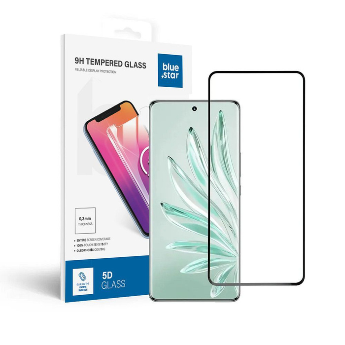 Szkło hartowane do Honor 70 Blue Star 5D czarne