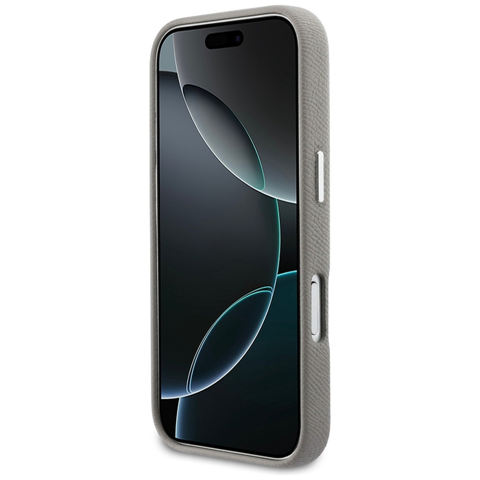 Etui Karl Lagerfeld Karl & Choupette     Head Pins Saffiano MagSafe do iPhone 17 Pro Max szary