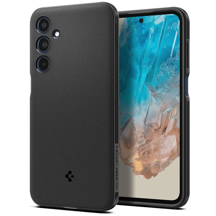 ETUI SPIGEN ESSENTIAL SANDBLAST SAMSUNG GALAXY M35 5G MATTE BLACK