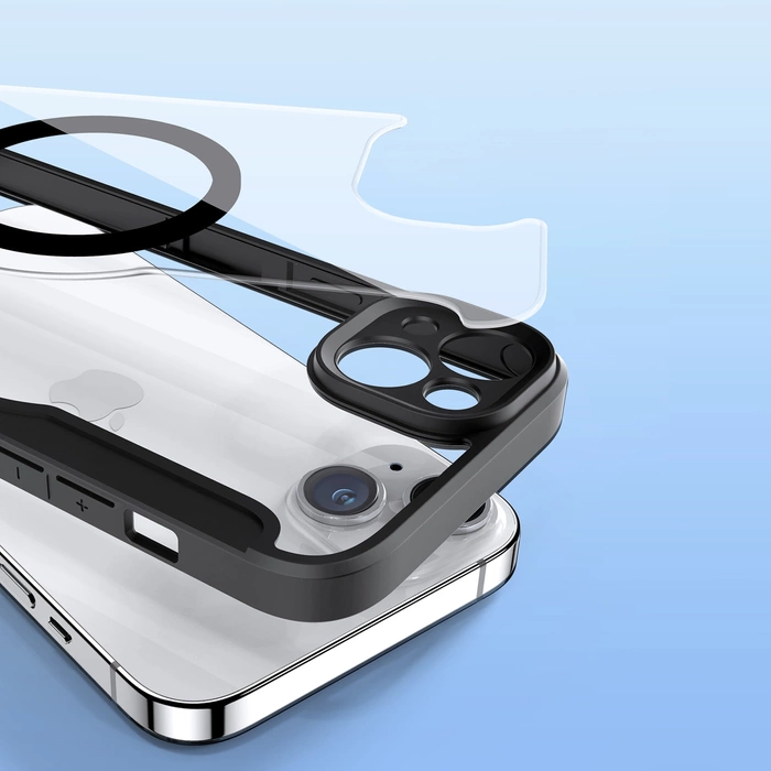 [PO ZWROCIE] Dux Ducis Skin X Pro etui iPhone 14 Plus magnetyczny pokrowiec MagSafe z klapką czarny