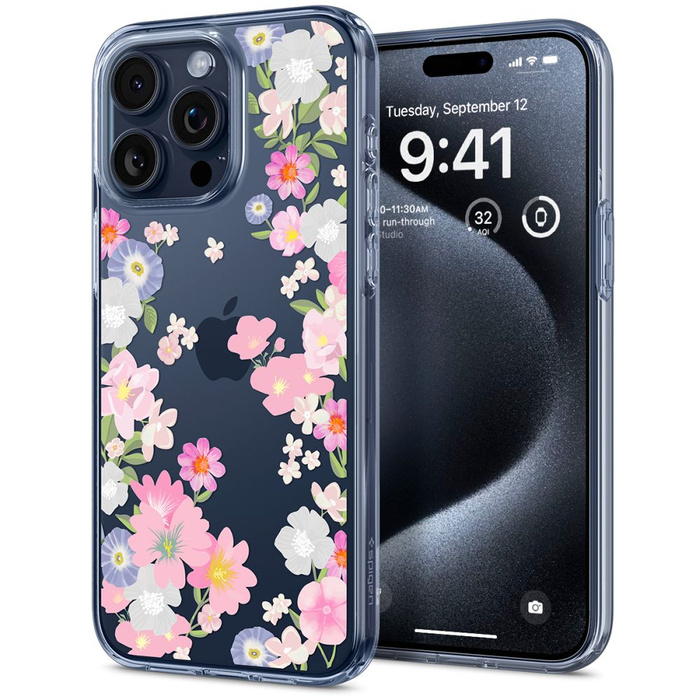 Etui Spigen Liquid Crystal iPhone 15 Pro Blossom