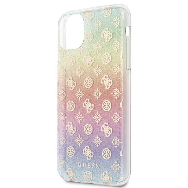 Etui GUESS Apple iPhone 11 Pro Max Iridescent 4G Peony Wielokolorowy Hard Case