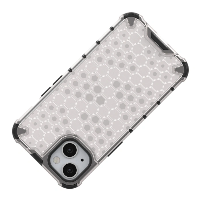 Honeycomb etui pancerny pokrowiec z żelową ramką iPhone 13 czarny