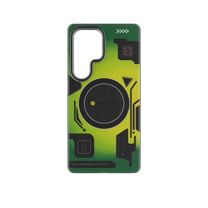Etui na Samsung S25 ULTRA Forcell F-Protect Levels Dual Layer 4D technology zgodny z MagSafe Military Drop-Test cyber green