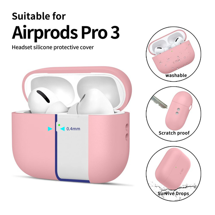 TECH-PROTECT SILICONE APPLE AIRPODS PRO 3 DUSTY PINK