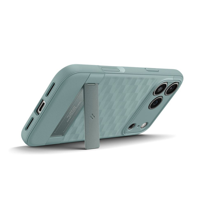 ETUI SPIGEN IPHONE 17 PRO MAX PARALLAX ”S” MAG MAGSAFE SAGE GREEN