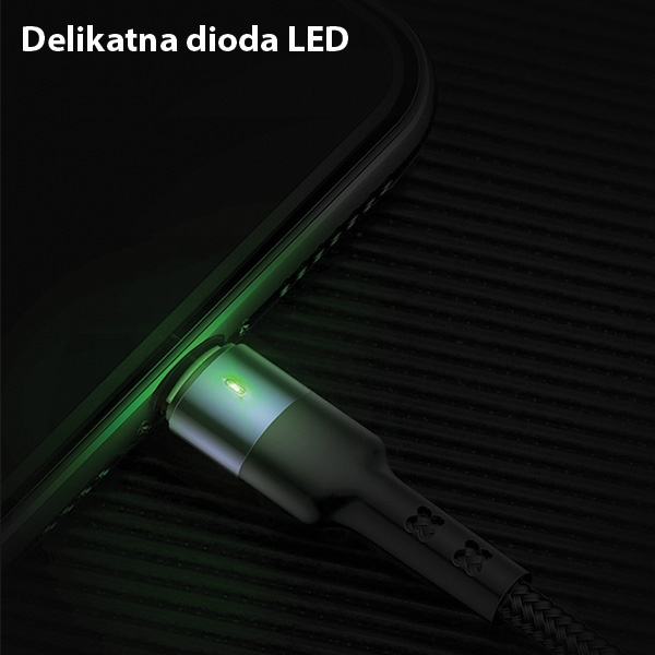 Kabel Pleciony USAMS 3w1 Lightning MicroUSB USB-C 2A Fast Charge 3m Czarny