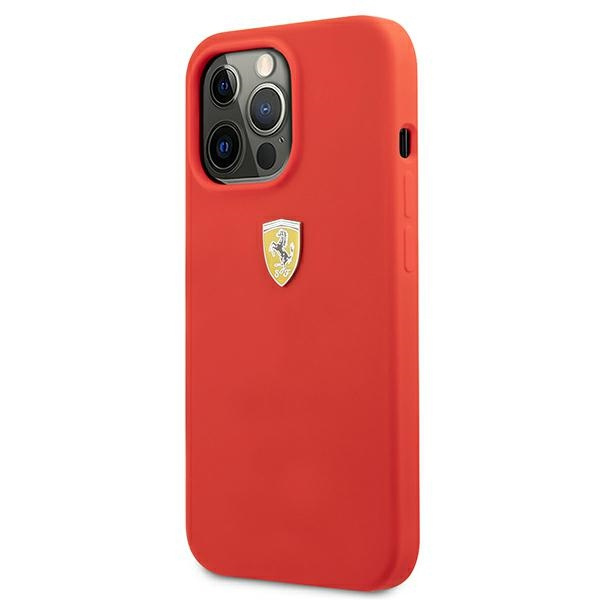 Etui FERRARI Apple iPhone 13 Pro Max Silicone Czerwony Hardcase