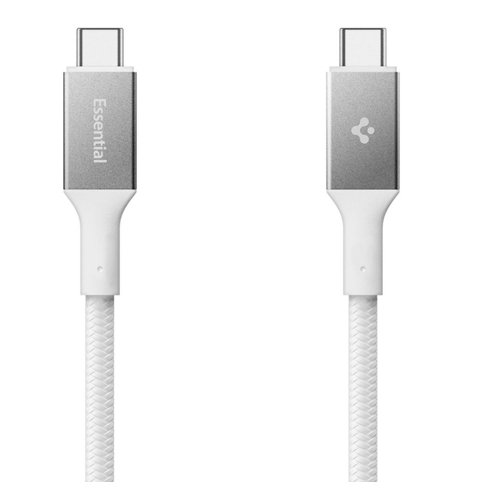KABEL USB-C SPIGEN EB10015CC ESSENTIAL 100W 150CM BIAŁY