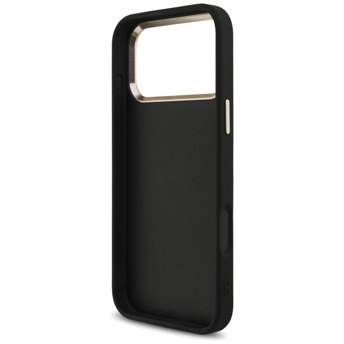 Etui Guess Fixed Glitter Big 4G Metal    Frame do iPhone 17 Pro Max czarny