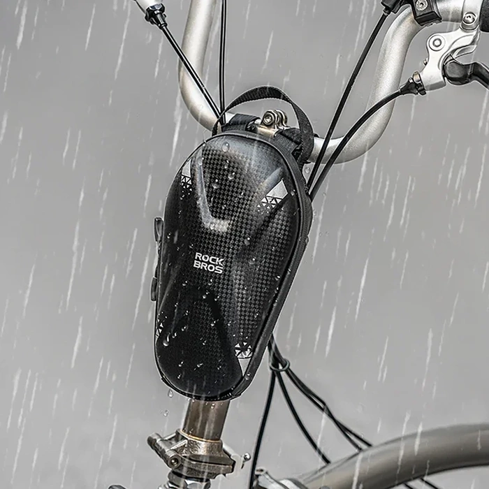 Torba Rockbros 3011006301 na kierownicę roweru lub hulajnogi 1,3 l - czarna