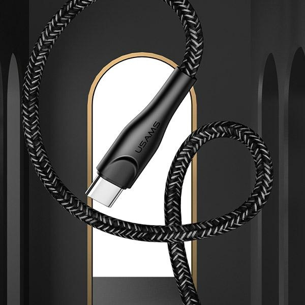 USAMS Kabel pleciony U41 USB-C/USB Fast Charge 2m czerwony/red SJ395USB02 (US-SJ395)