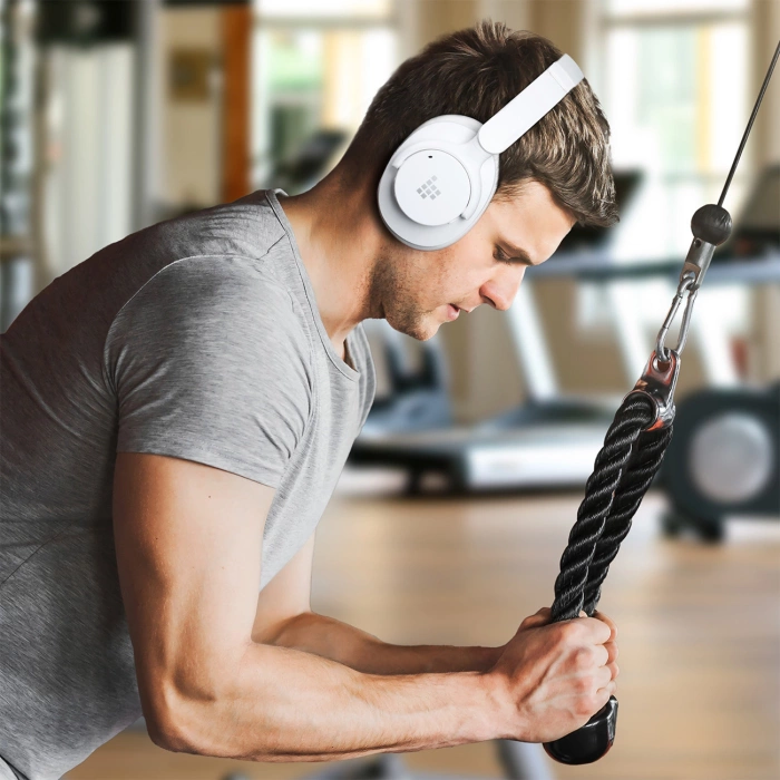 Słuchawki bezprzewodowe Tronsmart Sounfii Q20 ANC nauszne Bluetooth 5.3 - białe