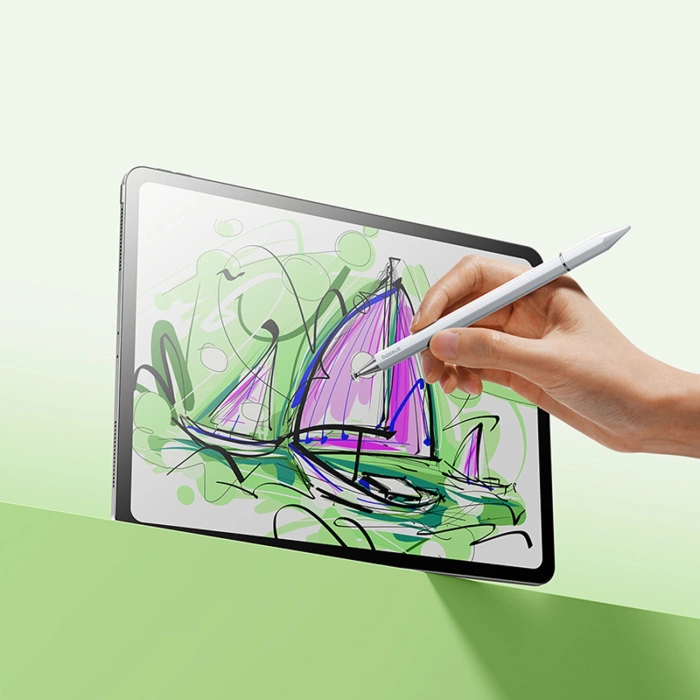 Stylus Baseus Smooth Writing III 3w1 rysik pasywny - wersja magnetyczna - biały